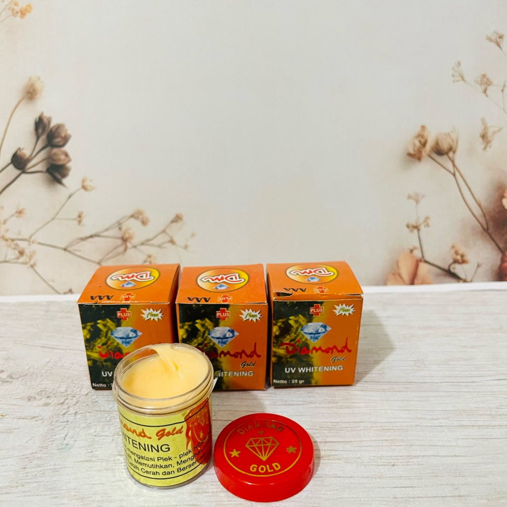 3 pcs diamond cream uv segel merah