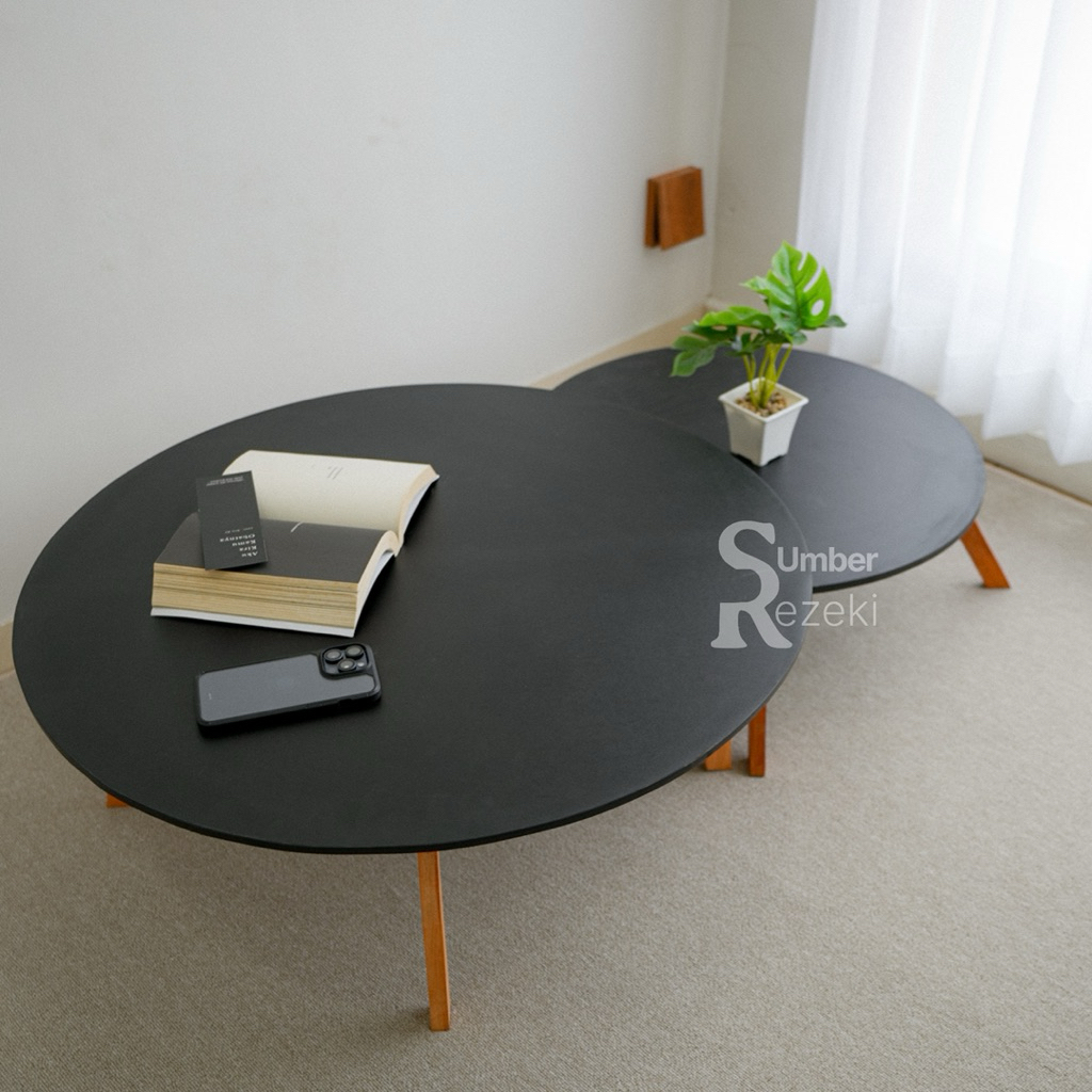 Meja Lesehan Makan Ngonten Meja Ngonten Ruang Tamu Belajar Minimalis Lipat Lesehan Makan Bulat