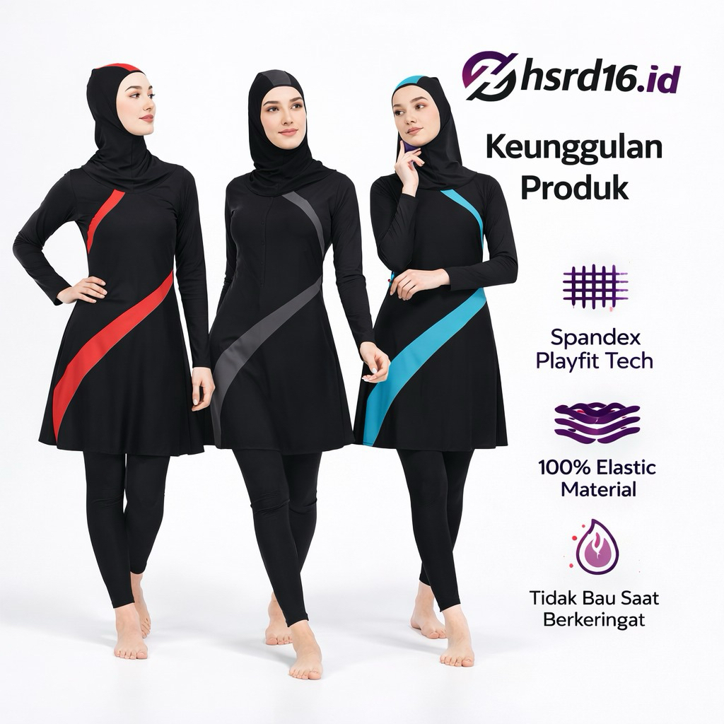 baju renang muslimah wanita remaja dewasa baju renang muslimah