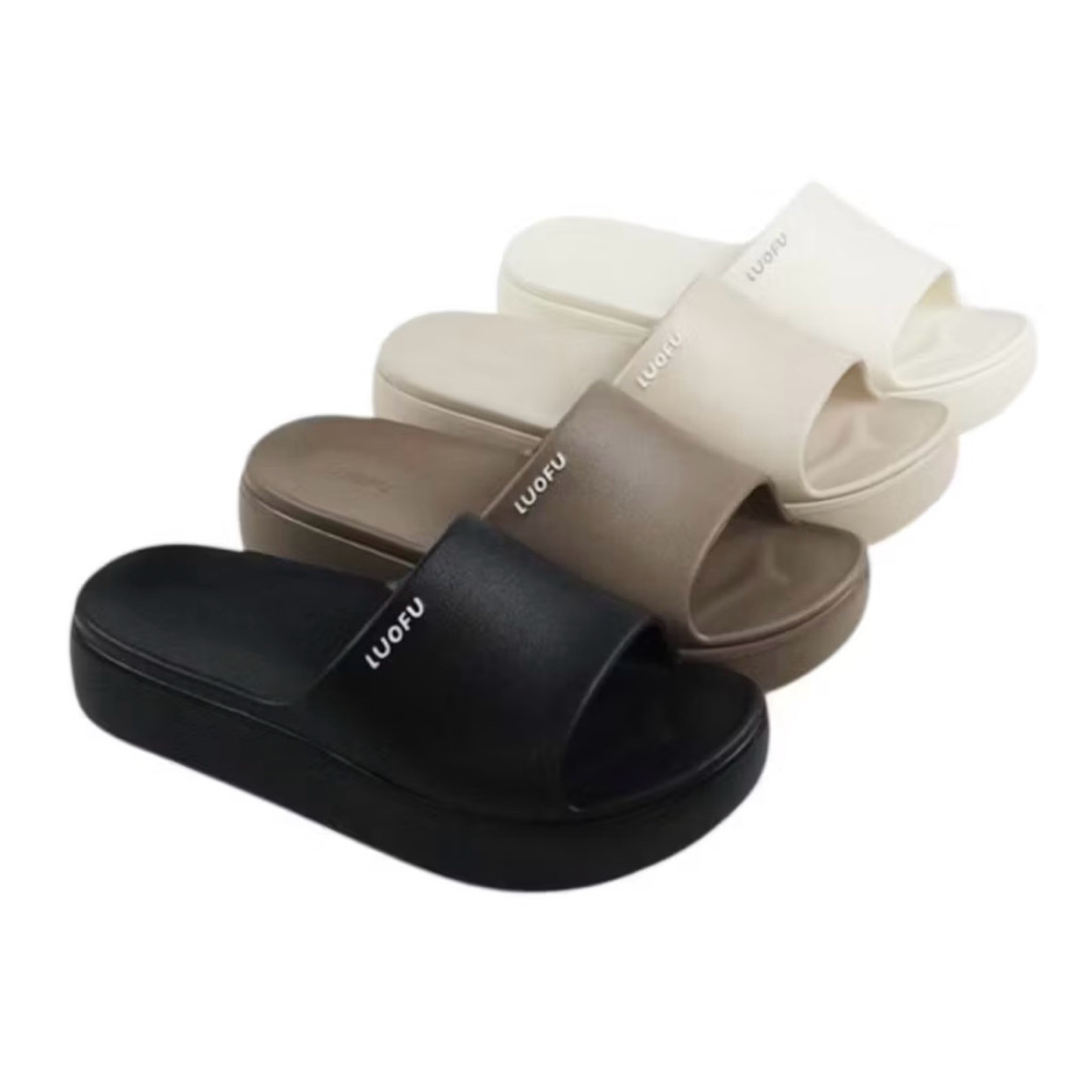 LUOFU ORIGINAL Sandal slop wanita import Sandal luofu wanita murah size 36-40