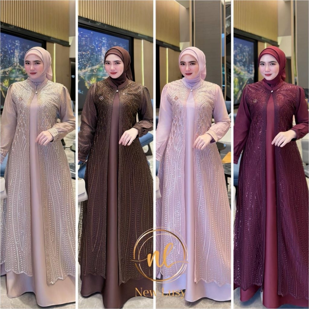 Allora  by new lusy gamis terbaru new lusy gamis lebaran