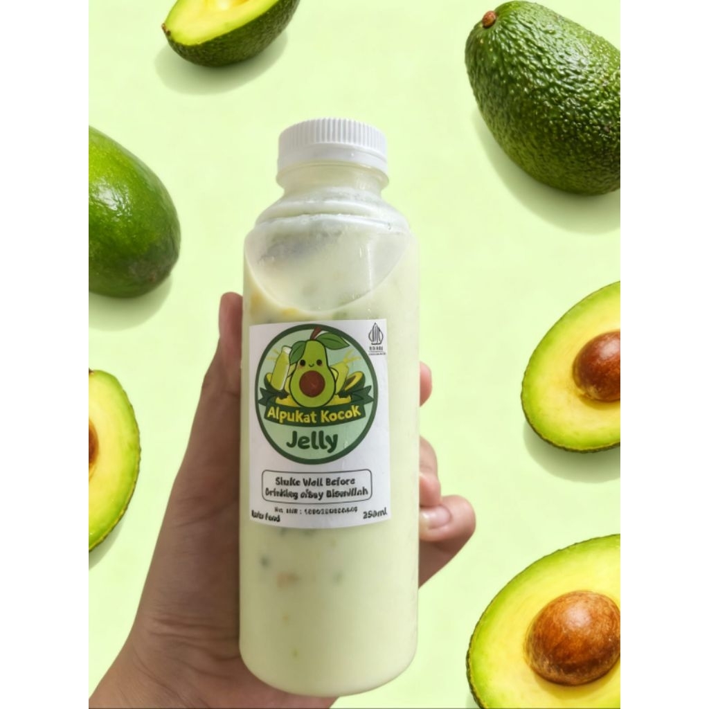 Minuman jelly kocok rasa alpukat