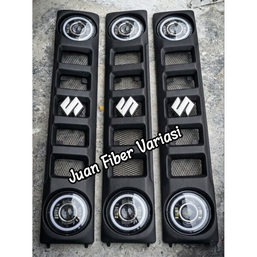 Grill Jimny Katana Model New Fullset Lampu Daymaker Grille Katana Lampu Bulat Custome