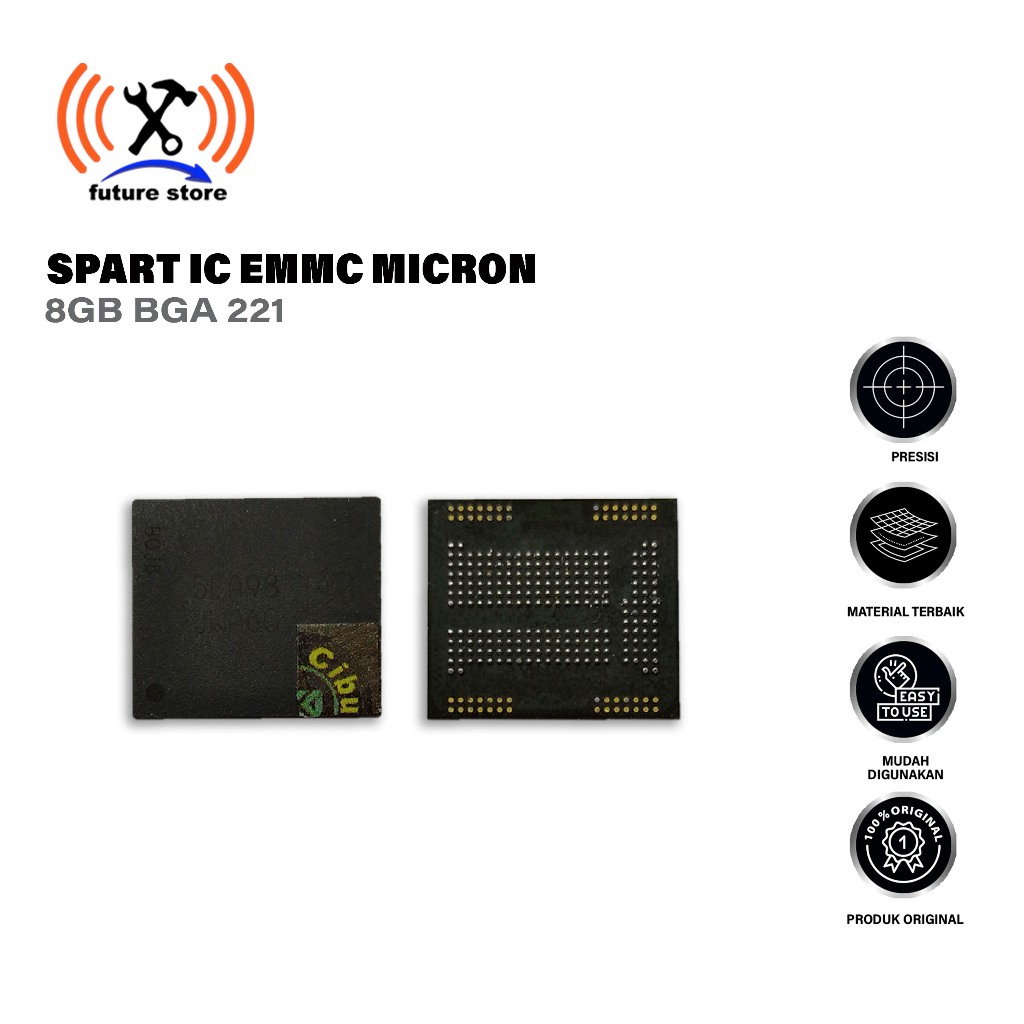 SPRT IC EMMC MICRON 8GB BGA 221 - SPAREPART HP