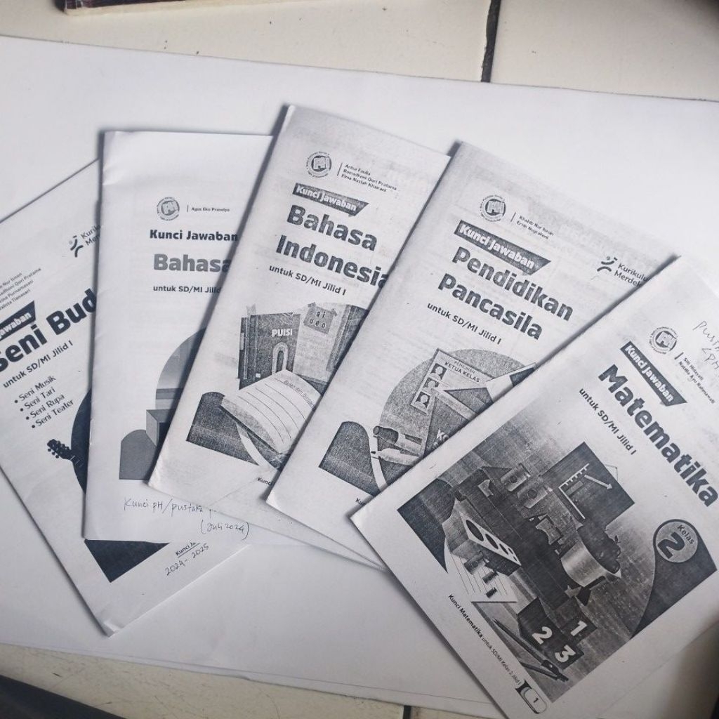 KUNCI JAWABAN LKS KELAS 2 SD/MI SEMESTER 1, PUSTAKA PERSADA