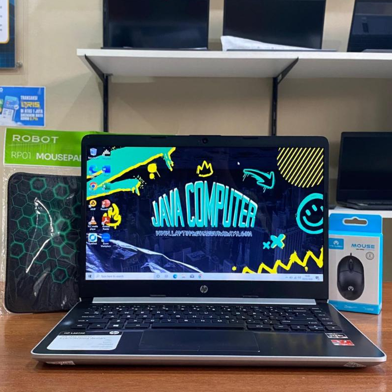 HP 14-DK0022WM AMD Ryzen 3 3200U RAM 8GB DDR4 SSD 256GB LED 14 Inch HD Second