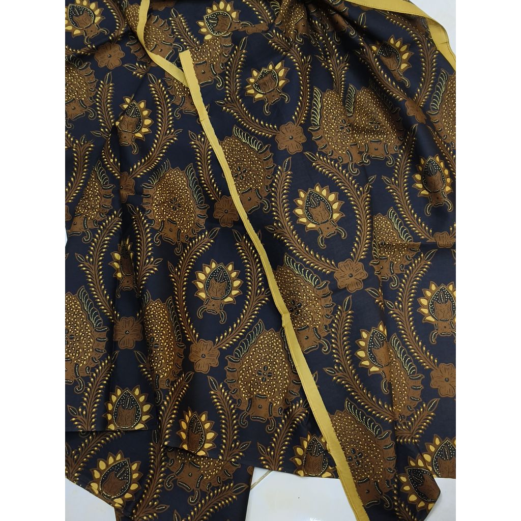 KAIN PANJANG (JARIK) BATIK SOGAN SOLO MOTIF BOKOR KENCONO