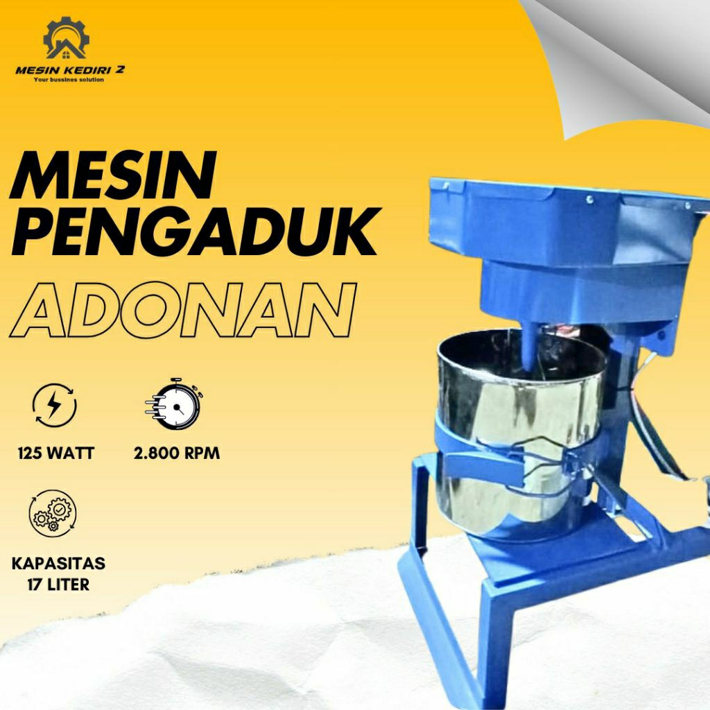 mesin pengaduk adonan vertikal