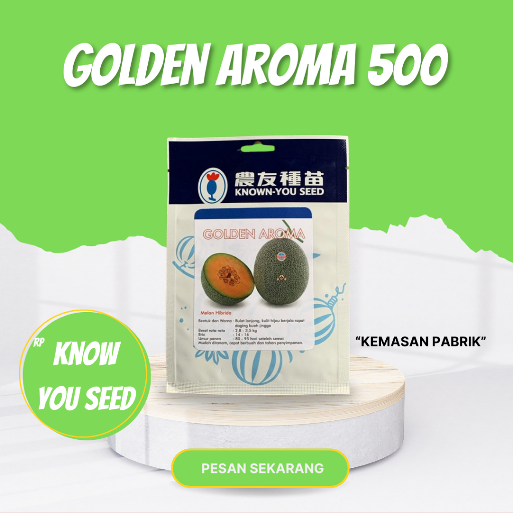 Golden Aroma Benih 500 seed Known you seed Benih melon