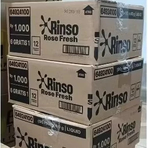 Rinso Cair 1000 1 Dus 96 Sachet Bonus + 16 Sachet X 40gr