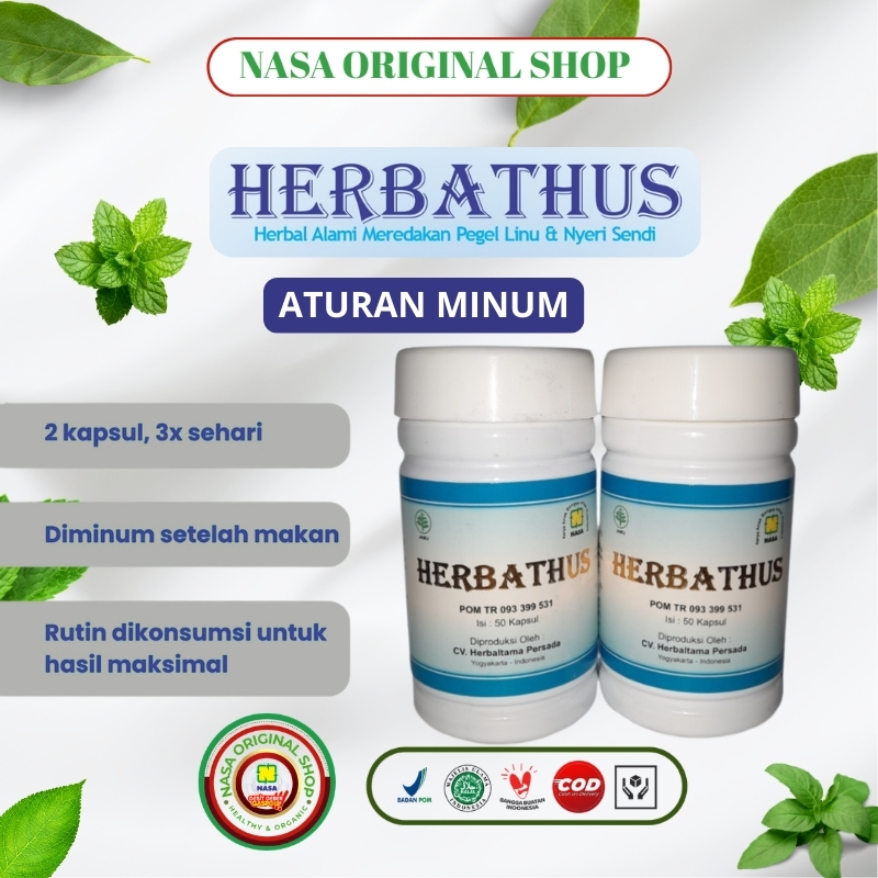 Herbathus NASA Obat Herbal Asam Urat Nyeri Sendi Rematik Pegal Linu Natural
