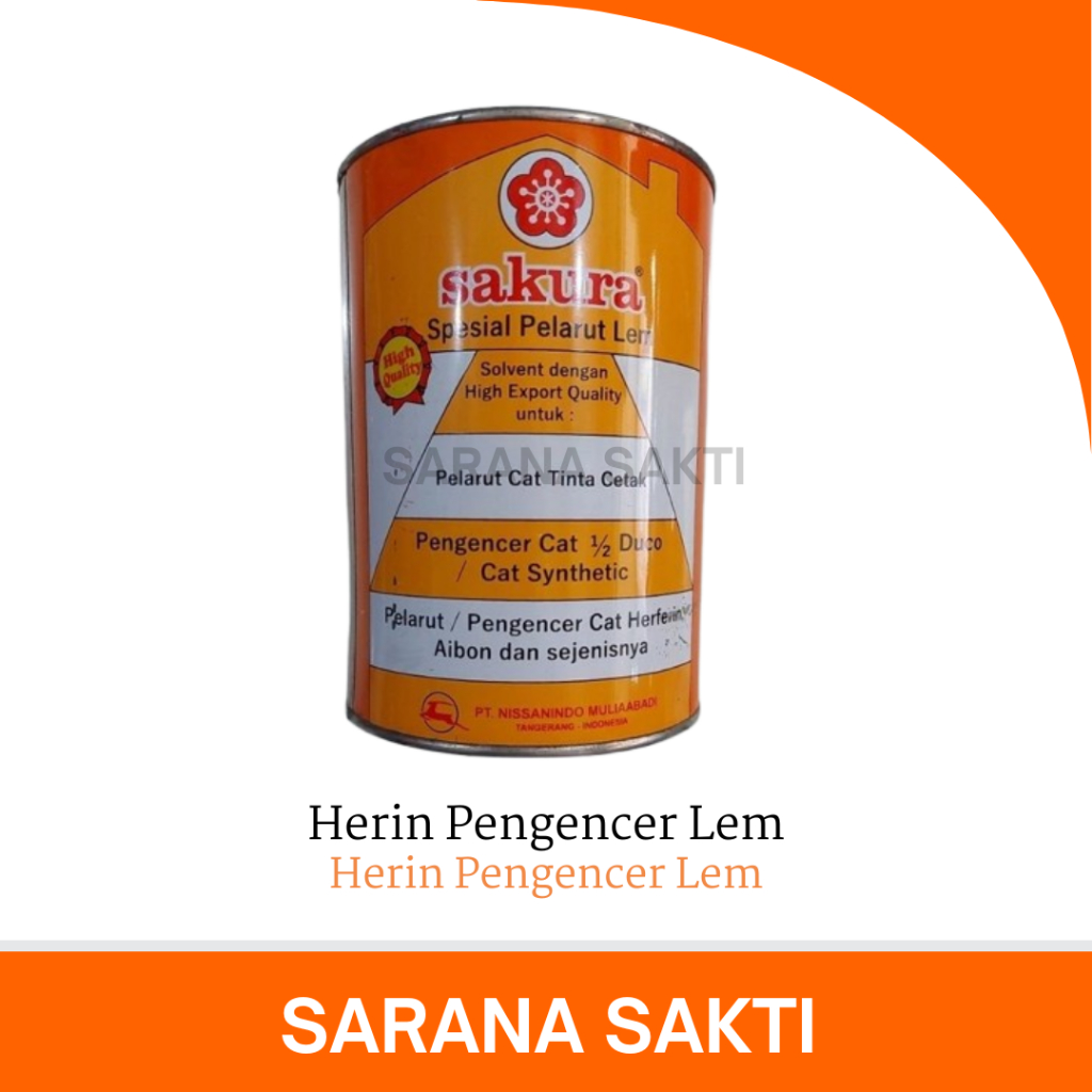 Herin Pengencer Lem | Pelarut Lem / Pengencer Lem Kuning Herin Sakura