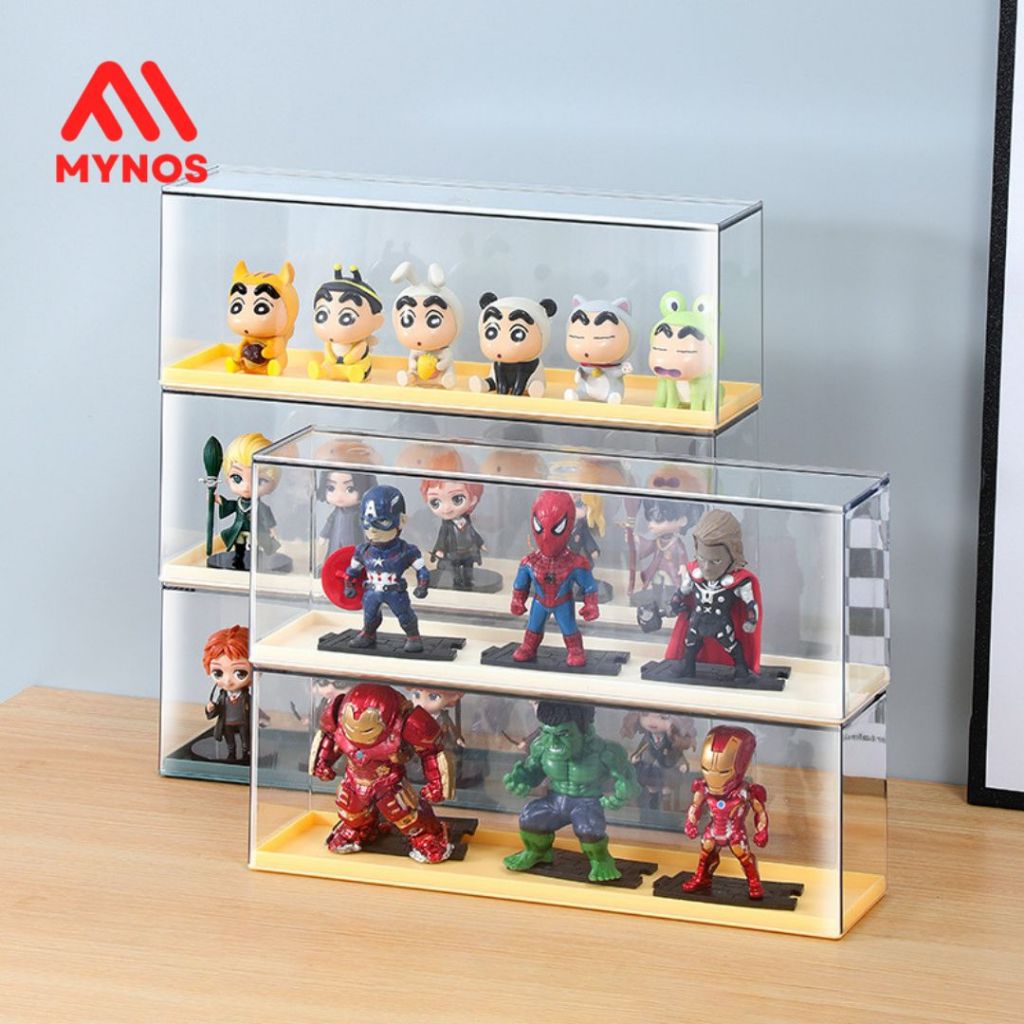 Mynos | Kotak Display Akrilik /Display Figure Display Miniature/ Kotak Display Akrilik