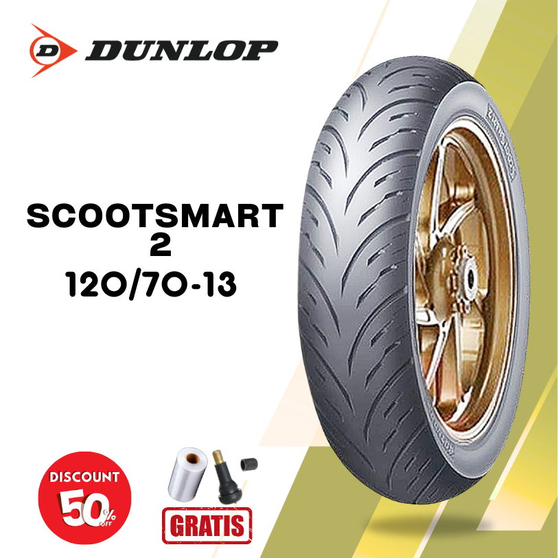 Ban Depan Motor YAMAHA NMAX DUNLOP SCOOTSMART 2 120/70 Ring 13 Tubeless