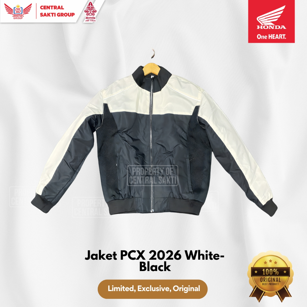 Jaket PCX 160 white black