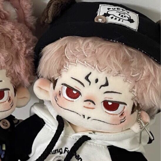 Jujutsu Kaisen Sukuna 20cm Cotton Doll Handsome Male Cat Plush Doll Fanmade