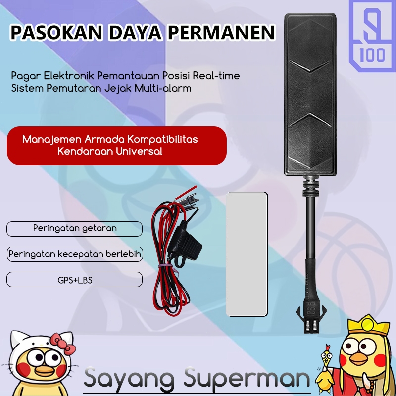 YG-T92 GPS Motor 4G Real-Time, Anti Maling Kecil Tanpa Langganan, Cek via Hp