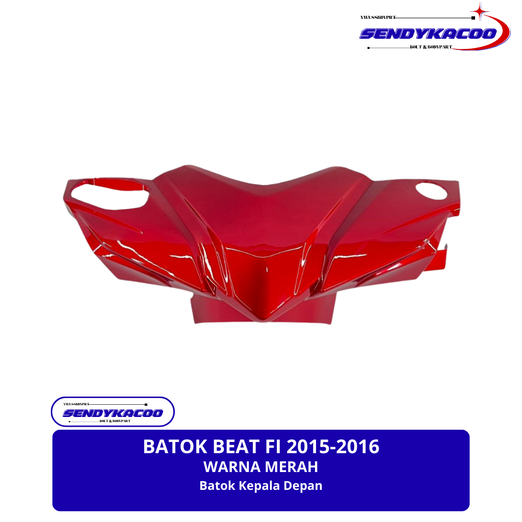 Batok depan Beat Fi 2015-2016 stater Halus warna Merah. / batok beat fi 2015