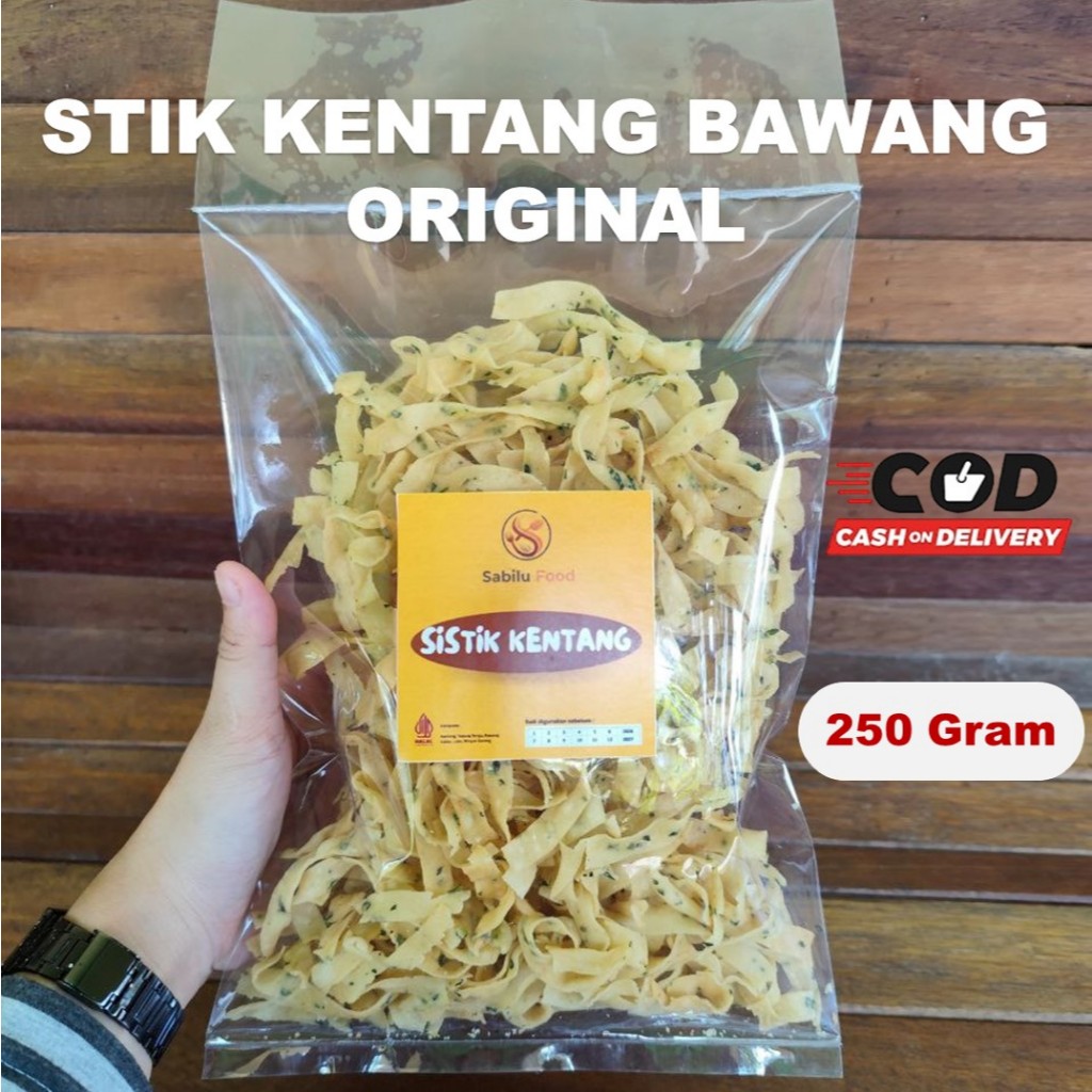 Keripik Bawang Renyah Original/Stik Kentang Bawang/Stik Bawang 250 gram