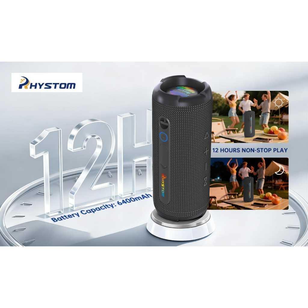 SPEAKER RHYSTOM TF4184 MAX V5.3 Bluetooth Protable Hitam