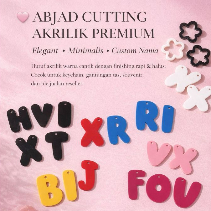 Huruf akrilik | Akrilik cutting | Angka akrilik - VJCC