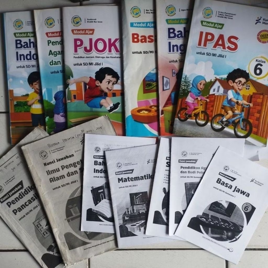 LKS KELAS 6 SD/MI SEMESTER 1 + KUNCI (SEBAGIAN), PUSTAKA PERSADA