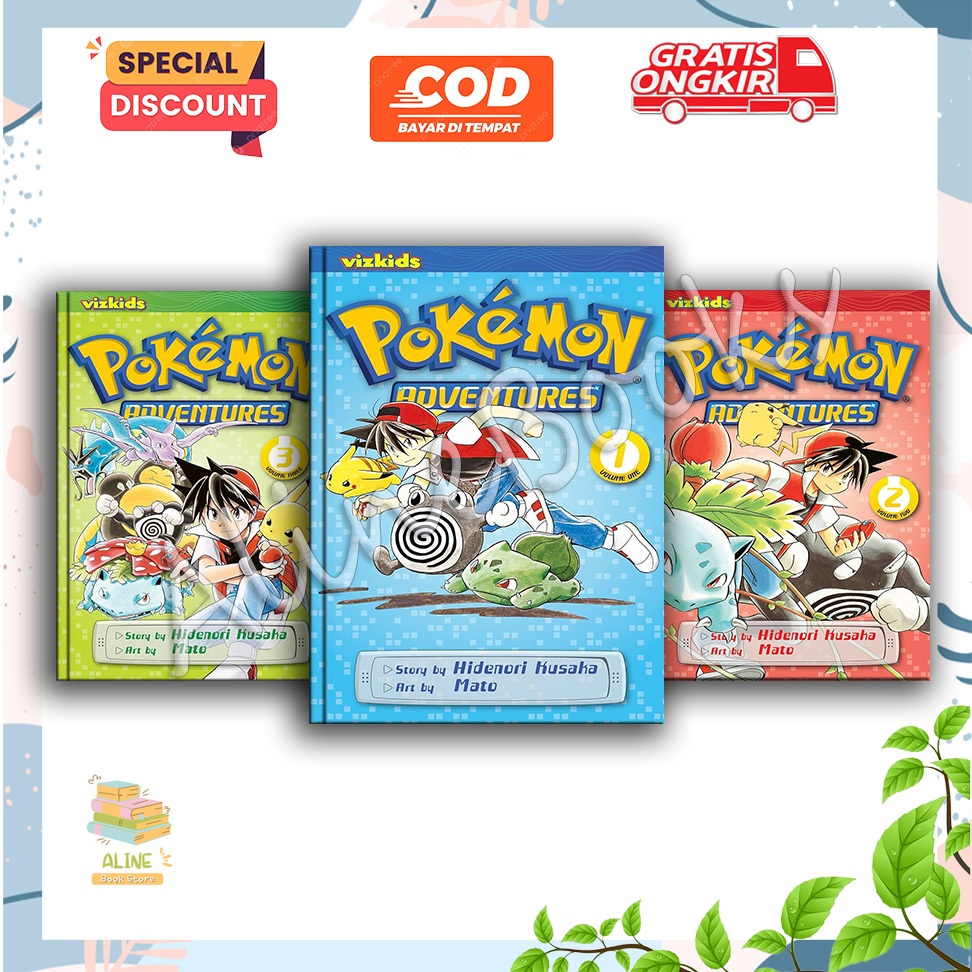 Komik Pokemon Adventures  (29 book series) (English)  - AlineBooks