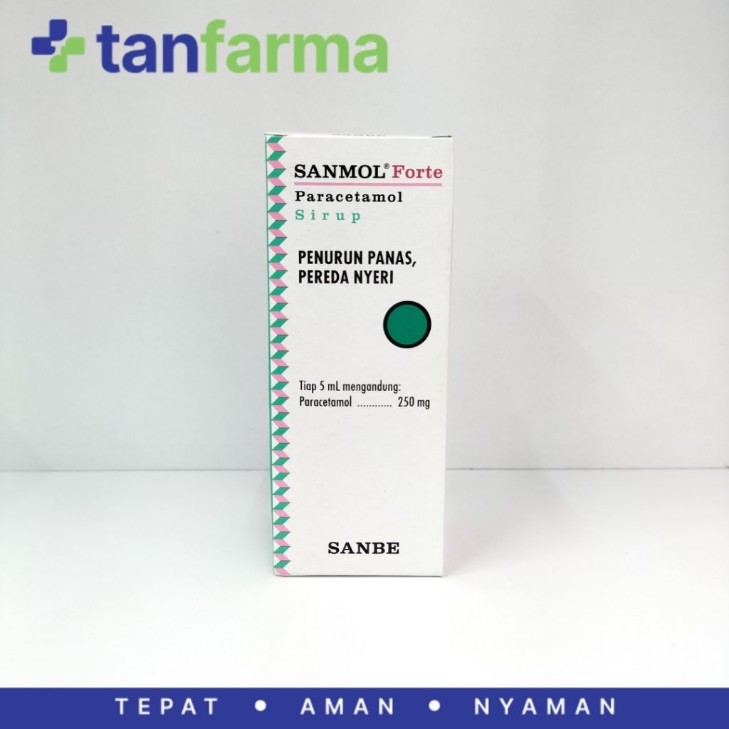 Sanmol Forte Sirup Obat Panas Demam Anak Dewasa