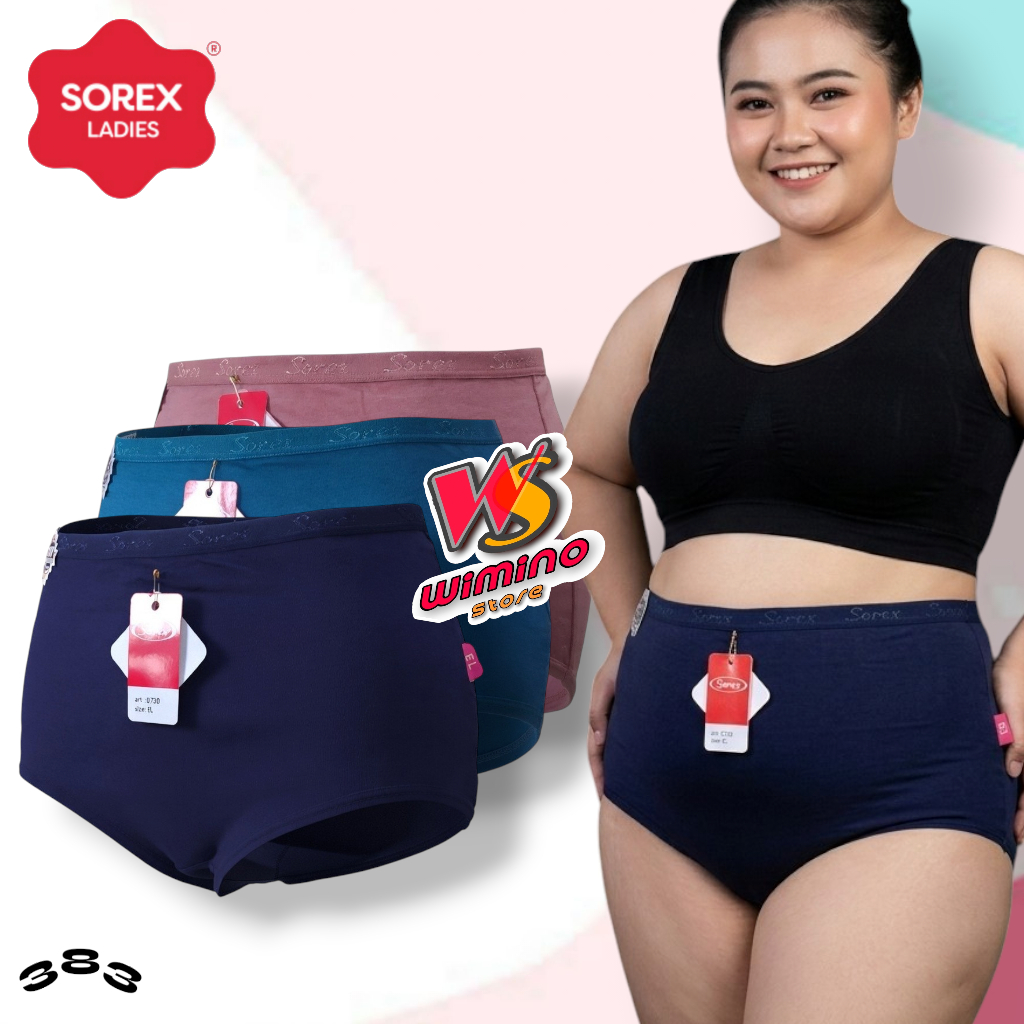 W383 (3 - 12 Pcs) Sorex Celana Dalam Wanita Dewasa, Celana Dalam Sorex Wanita Size L - EQL