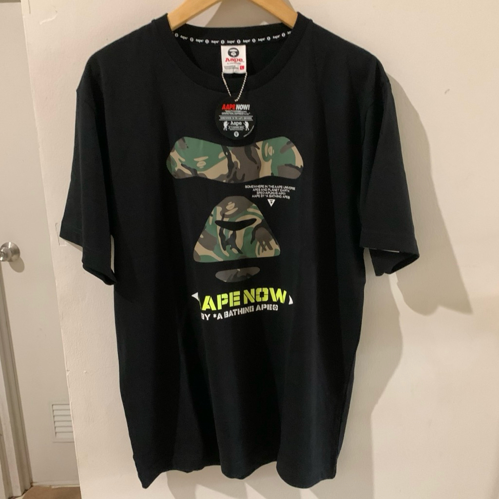 Kaos AAPE Original - kaos a bathing AAPE - Kaos AAPE hitam original