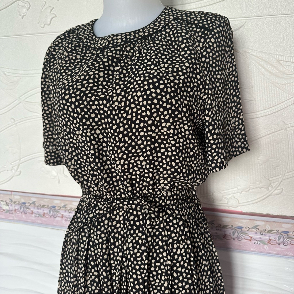 hitam dress ngantor Vintage
