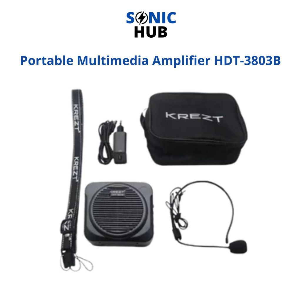 Speaker Pinggang Portable Multimedia Amplifier Krezt HDT-3803B