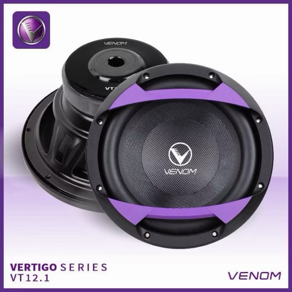 VENOM VERTIGO SERIES VT12.1 SUBWOOFER MOBIL 12 INC 240W SVC