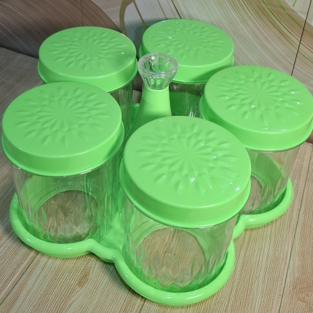 Toples Set 5 Akrilik Toples Kue Toples Cantik Toples Lebaran