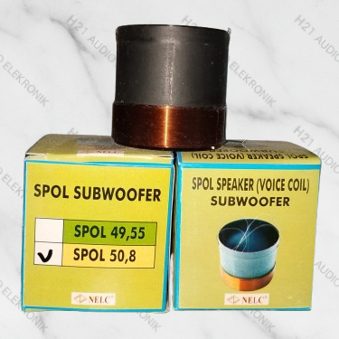 Spull Subwoofer NELC 50.8 mm Double Coil - Kawat Tembaga IN OUT || SPULL SPEAKER 2 INCH