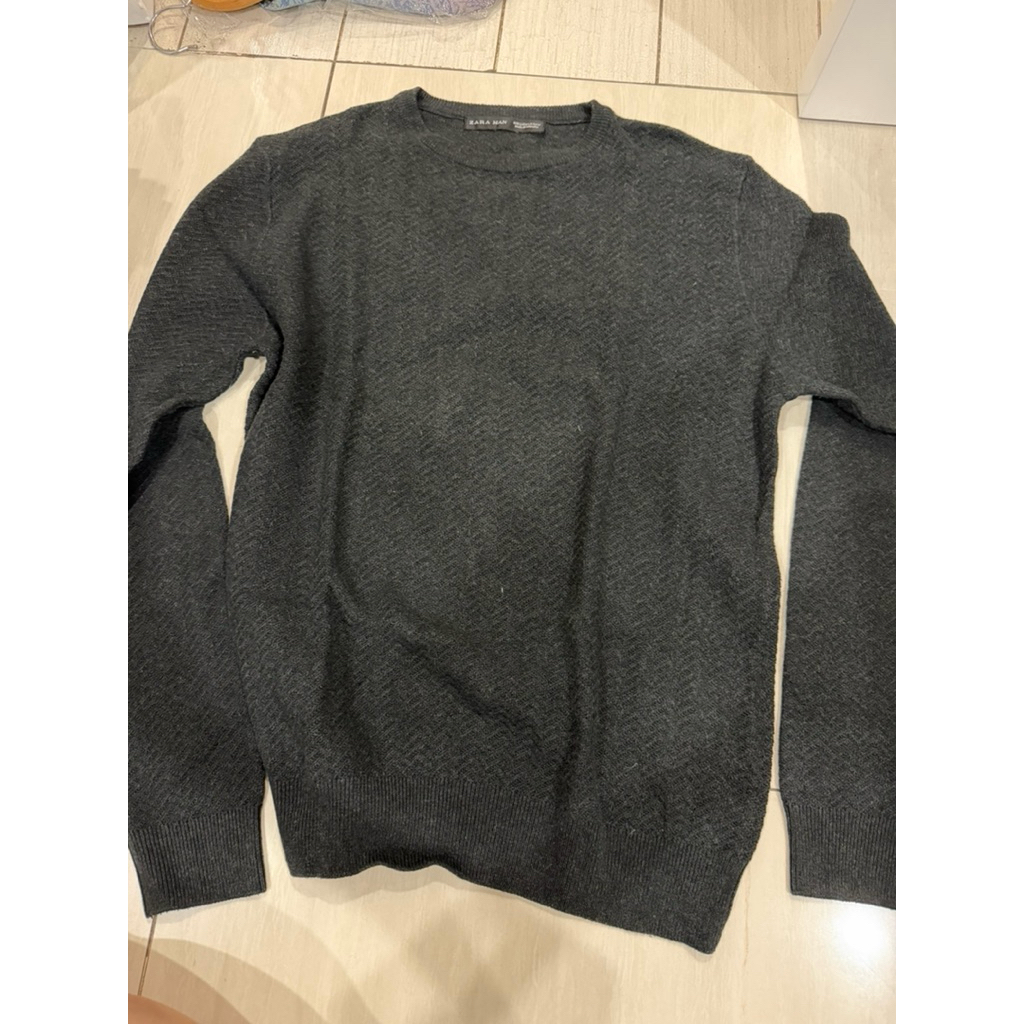 good condition sweater zara cowok pria baju rajut baju winter