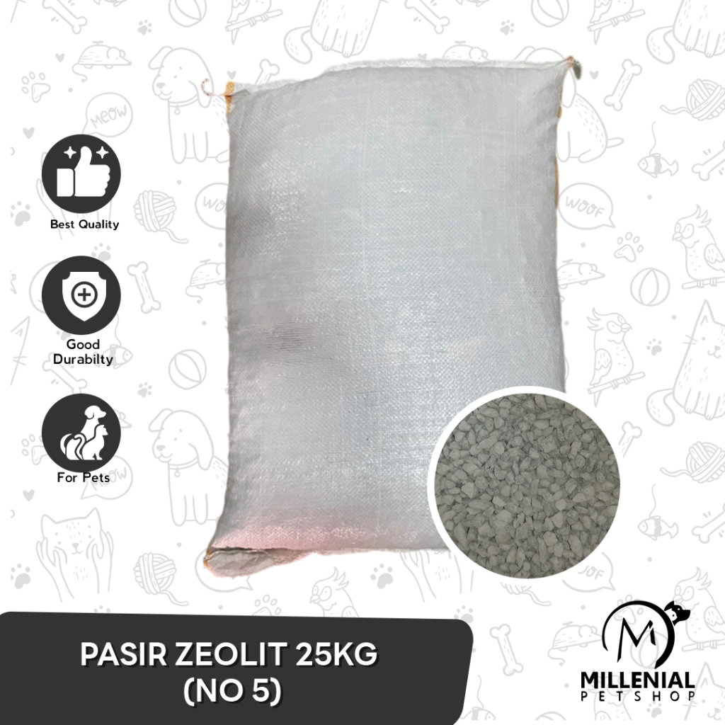 GOSEND Pasir Kucing Karungan - Zeolit 25 Kg / Pasir Zeolit 25kg
