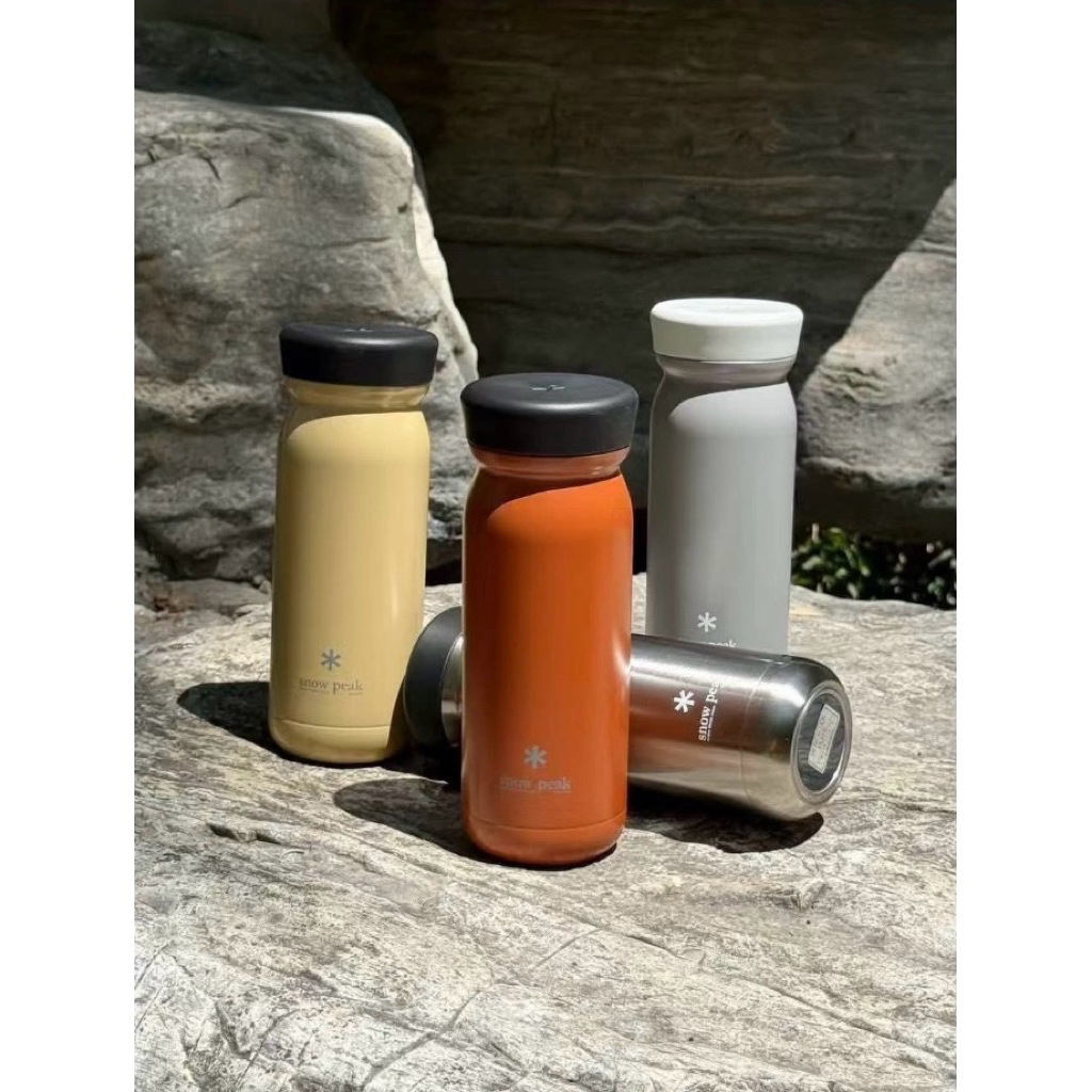 [ORIGINAL] Snow Peak Stainless Vacuum Bottle Milk 500ml Ash TW-501-AS E187
