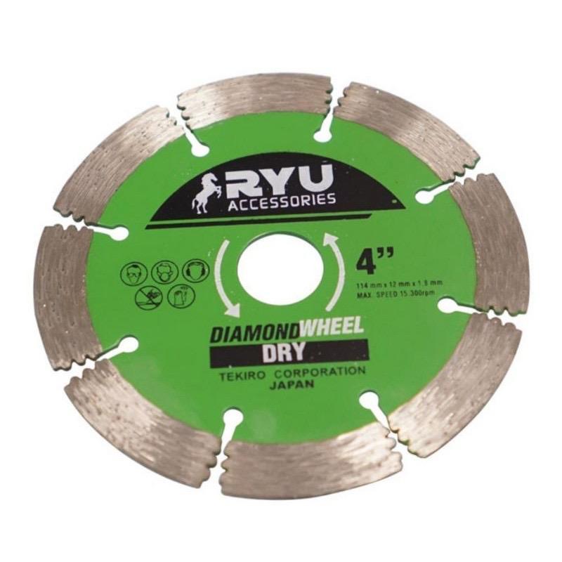 RYU - Mata Potong Keramik Ryu 4" Kering/ Diamond Whell Ryu 4" Dry