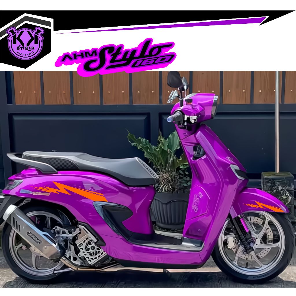 SC.629/STRIPING CUTTING/STICKER AHM HONDA STYLO 160/STICKER VARIASI LISS BODY AHM STYLO 160 /STICKER