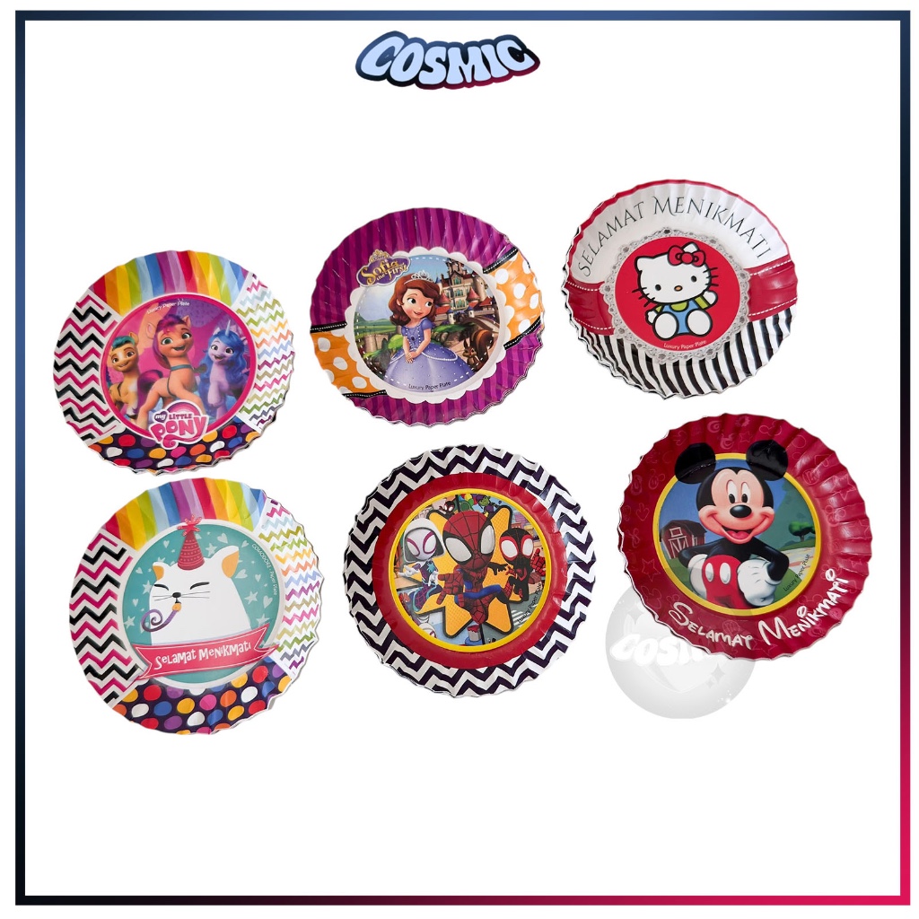 PIRING KERTAS KECIL / PIRING PESTA / PIRING KERTAS BENTUK HATI