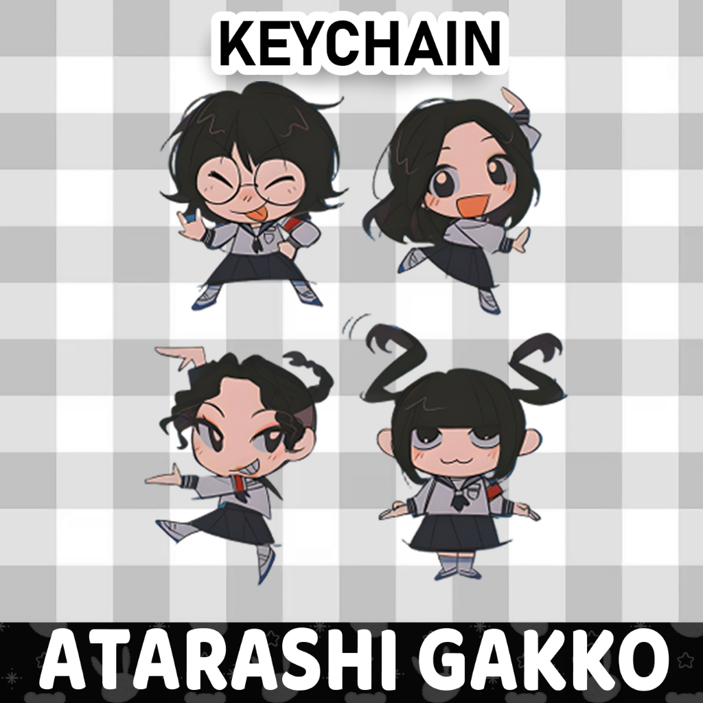 Gantungan Kunci Akrilik /  ATARASHI GAKKO CHIBI