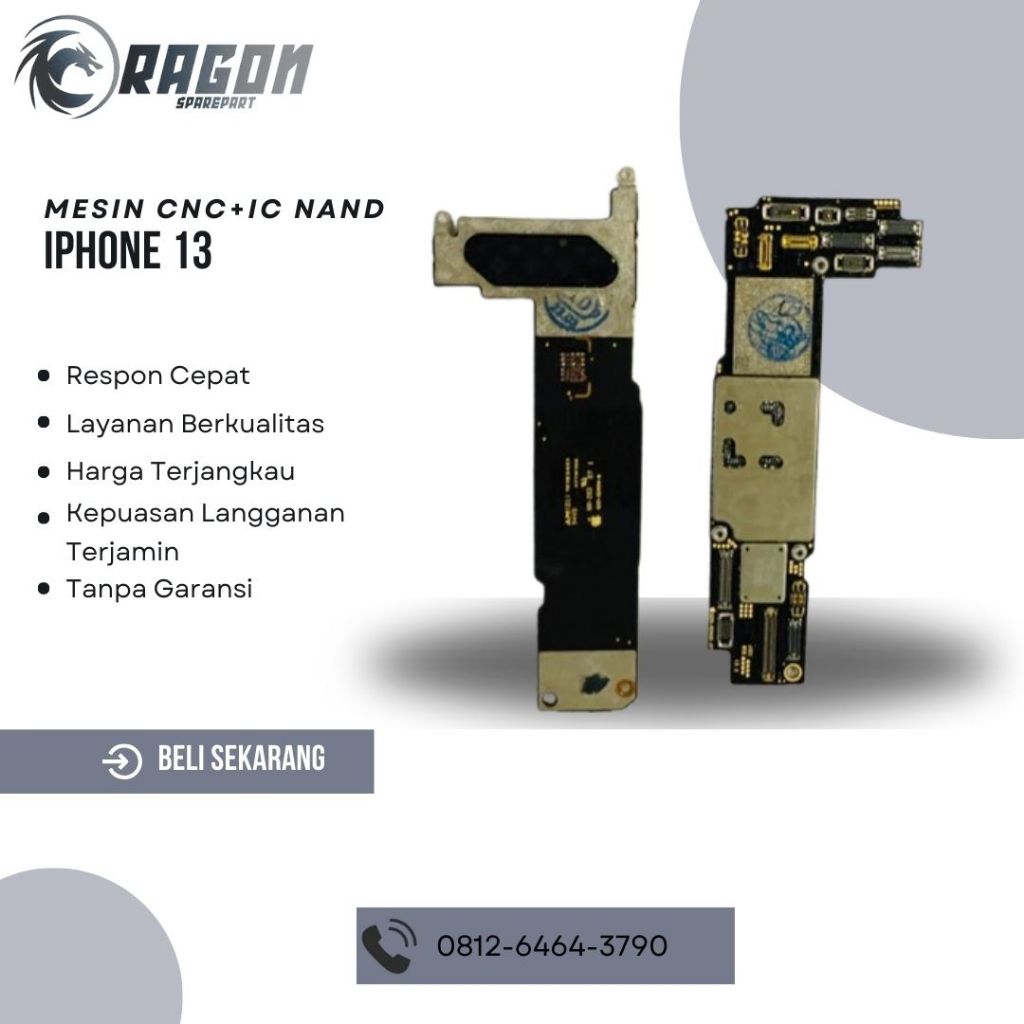 MESIN CNC+IC NAND IP 13/13 PRO/13 PRO MAX INTEL