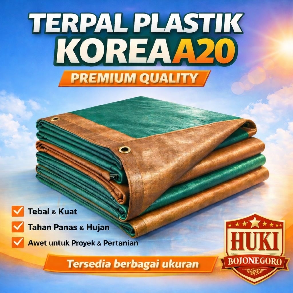terpal lembaran A20 original terpal tenda terpal tebal terpal lembaran terpal anti air terpal premiu