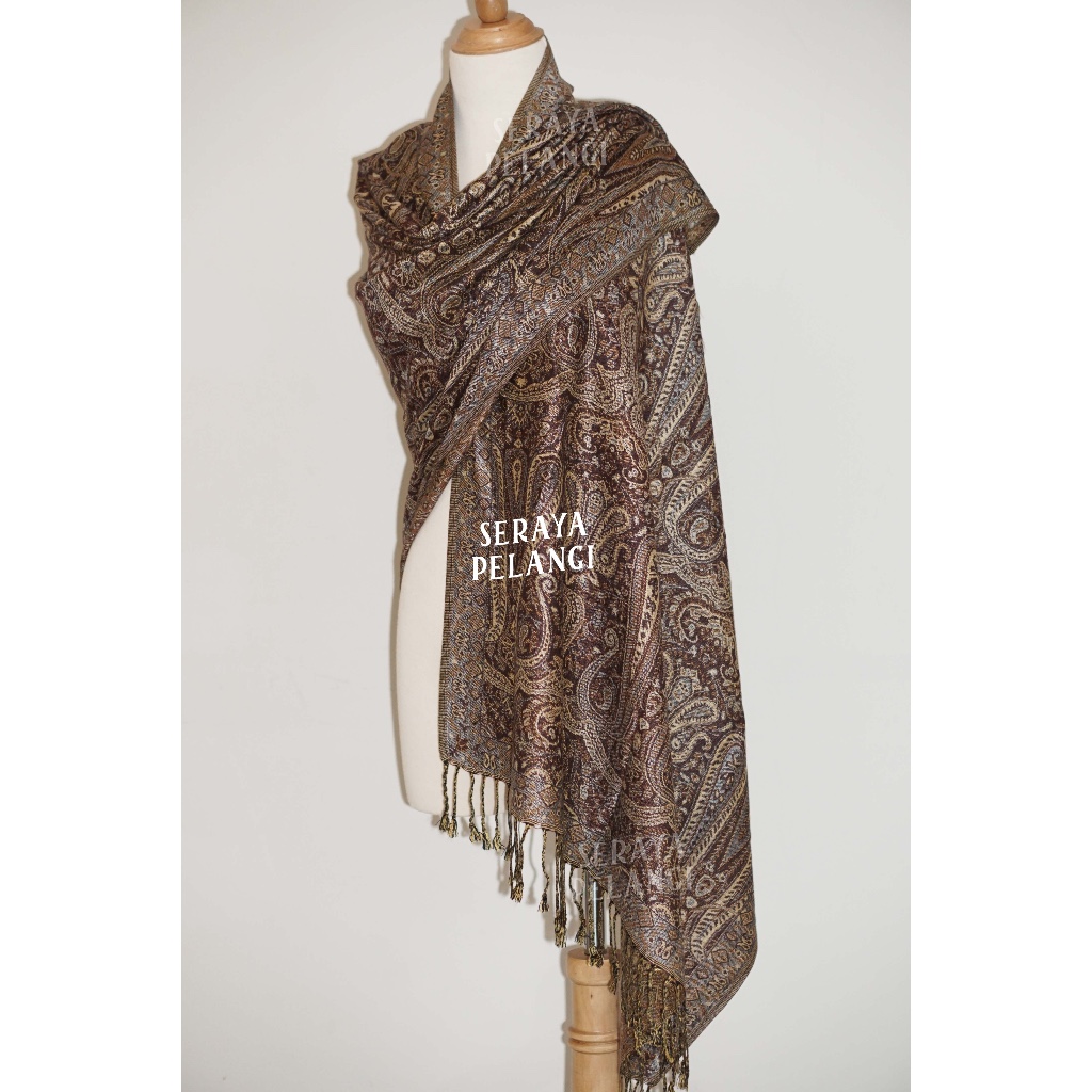 Pashmina Keong 51 Selendang Scarf Syal Shawl Pasmina Halus Souvenir Hadiah Ulang Tahun Birthday Gift