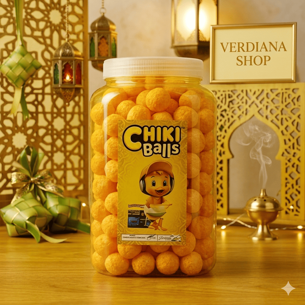 jajan lebaran CHIKI BALLS Snack Ori Kemasan Toples Coklat Keju Full Original Tangan Pertama