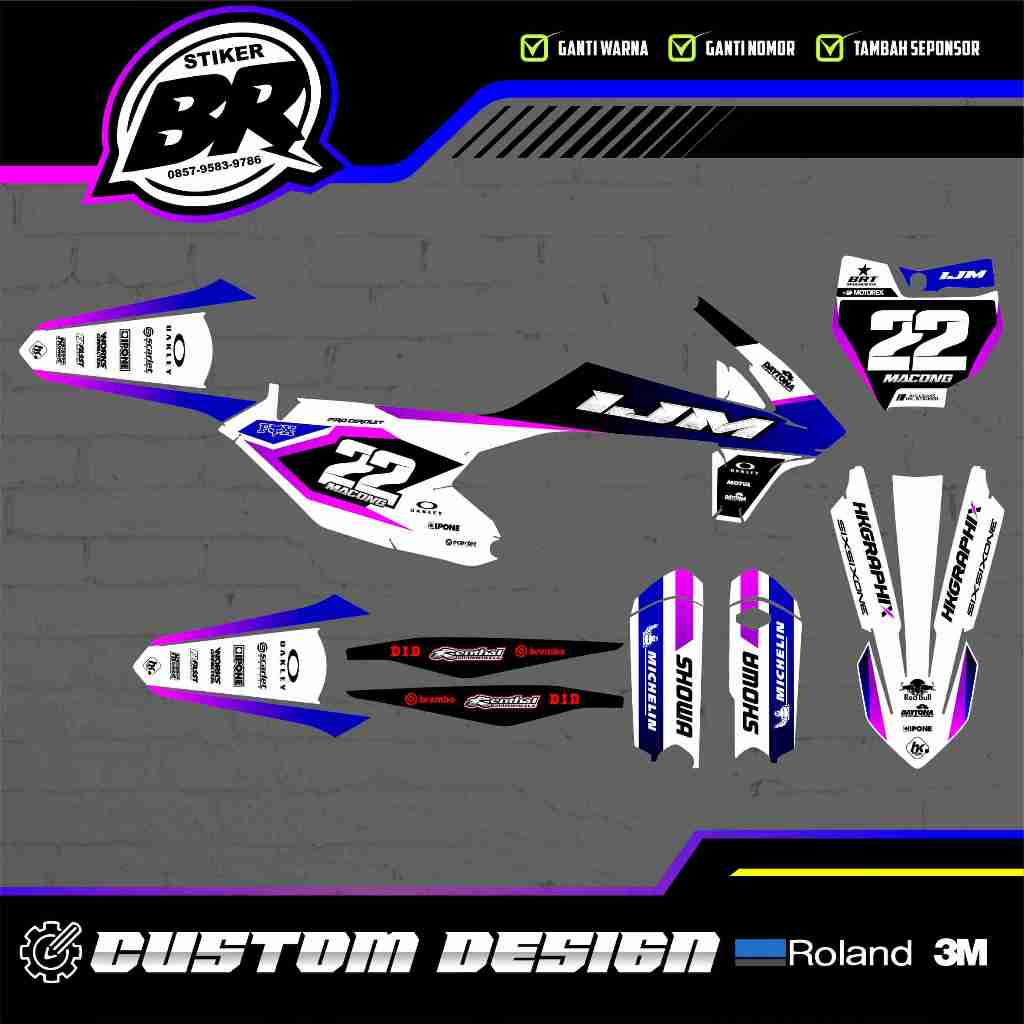 DECAL STIKER KTM 85 2020 - KTM 250 2017 - KTM 250 2020-2022 - KTM 85 2014-2016 - PREMIUM FULLBODY CU