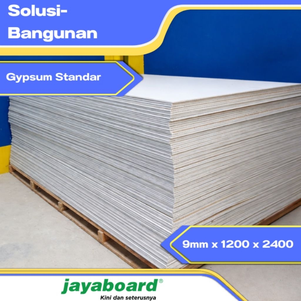 Gypsum jayaboard 09mmx1200x2400/jayaboard/plafon