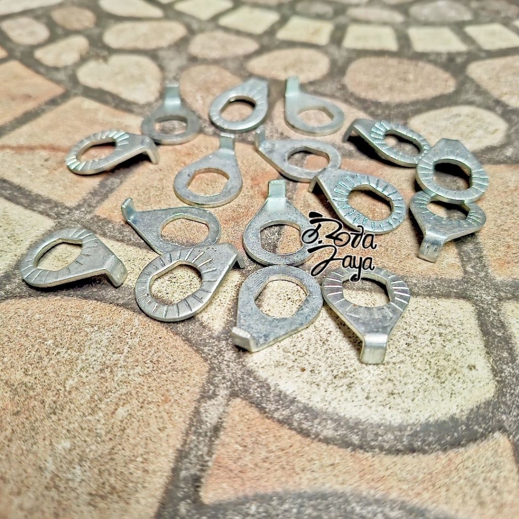 2pc CHROME RING KAIT RING PENGAIT AS RODA DEPAN WARNA CHROME