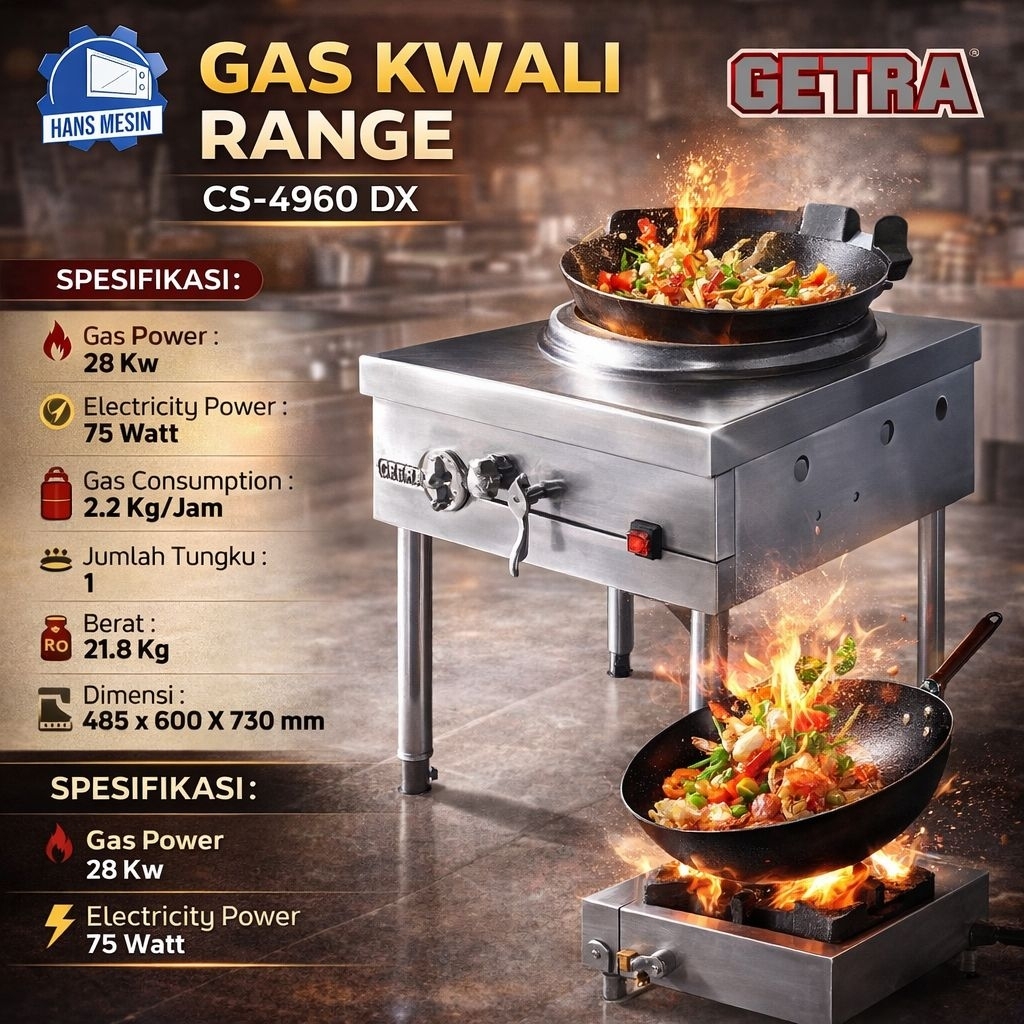 Gas Kwali Range GETRA CS-4960DX Kwali Range 1 Tungku